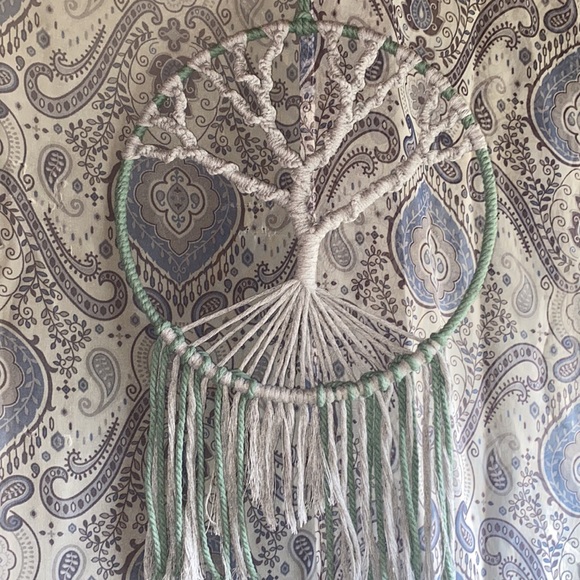 Unique Custom Hand Crafted Macrame Tree of Life Dream Catcher Wall Art Decor - Picture 7 of 15